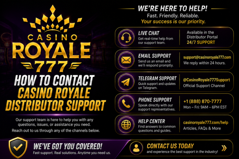 How to Contact Casino Royale Distributor Support